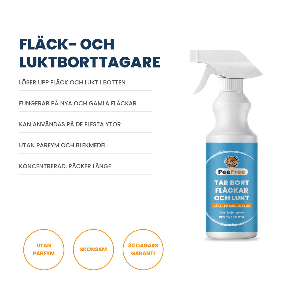 PeeFree flack- och luktborttagare
